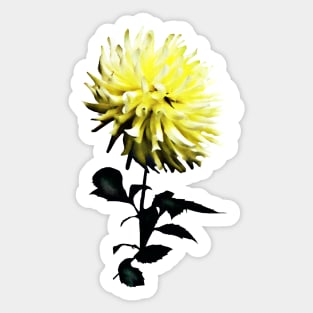 One Yellow Dahlia Sticker